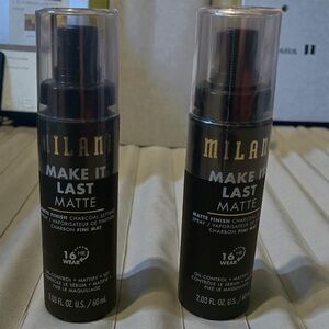 Bundle of 2 Milani Matte Finish Charcoal Setting Spray
